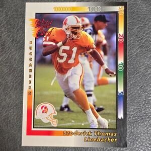 1992 Wild Card #41 Broderick Thomas Football Card